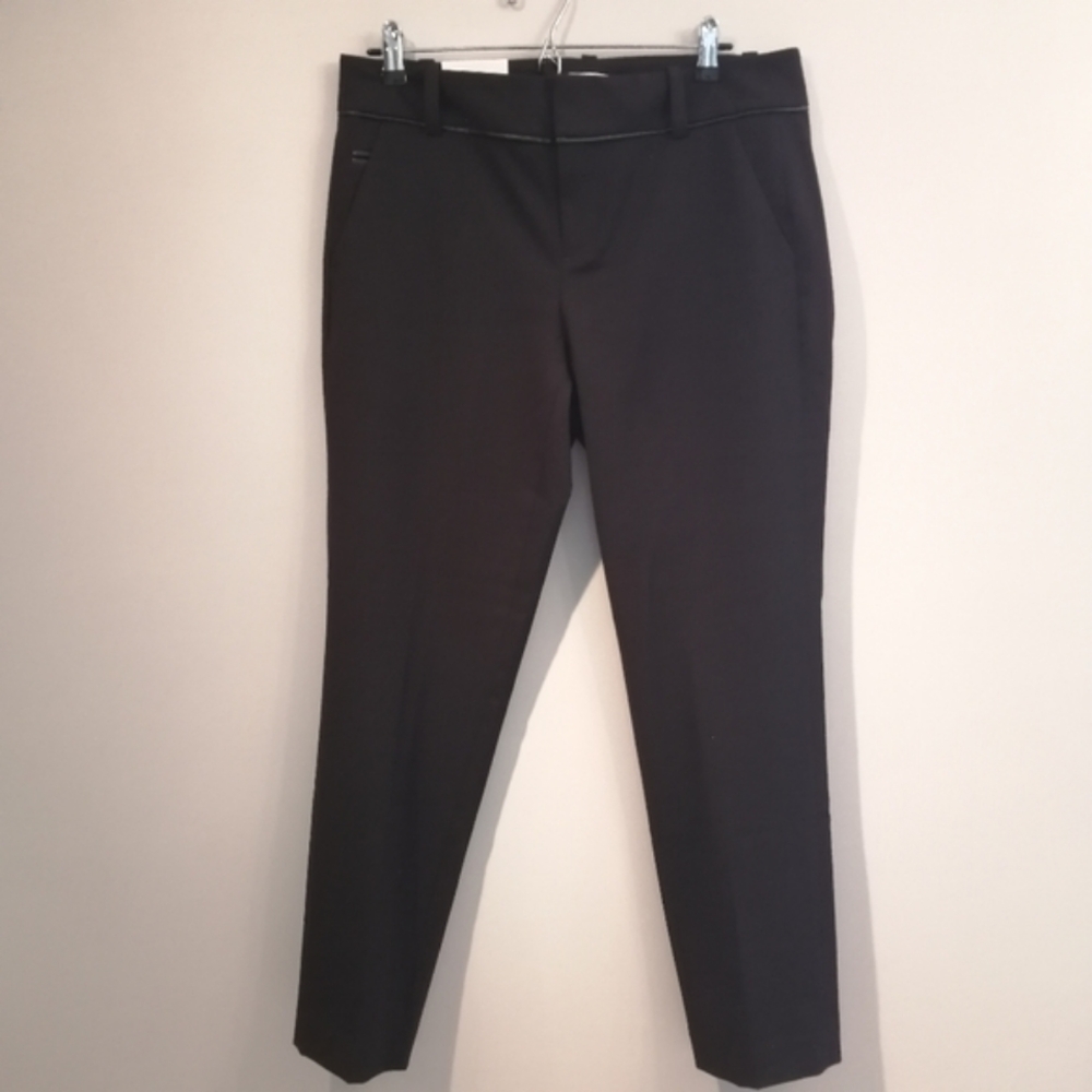 NWT Calvin Klein Woman's Modern Ankle Slim Fit Trouser Pants Plum Purple Size 8